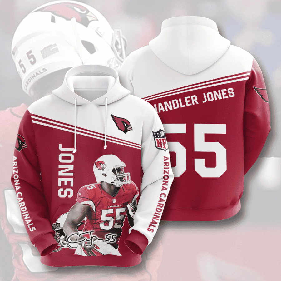 Arizona Cardinals Jones 55 Hoodie Zip Hoodie Version 2880