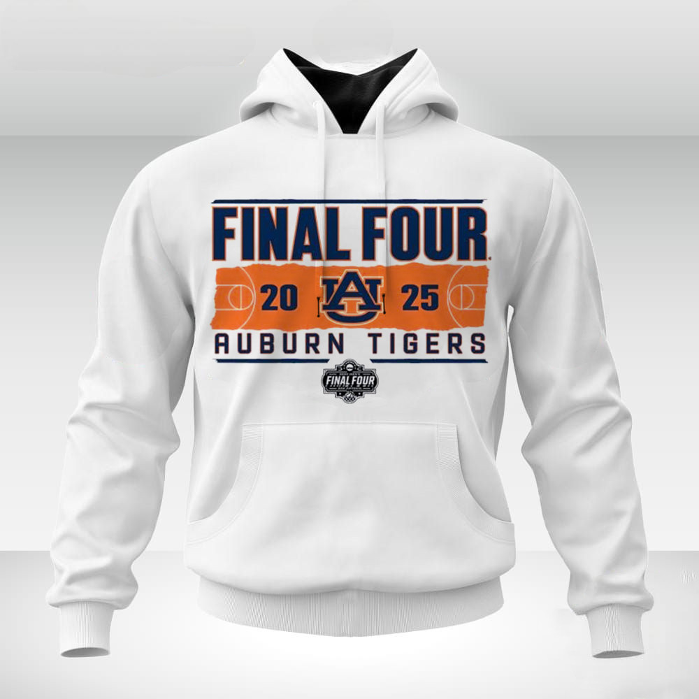Auburn Tigers 2025 NCAA Mens Basketball Tournament March Madness Final Four Hoodie