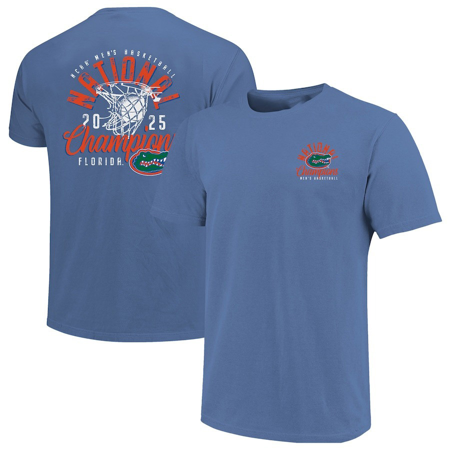 Blue Florida Gators 2025 NCAA Mens Basketball National Champions T-Shirt Gifts For Him