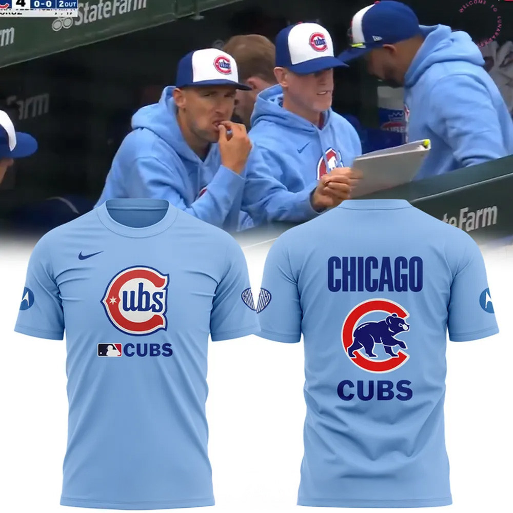 Chicago Cubs 2025 MLB T-Shirt Chicago Cubs Merch Dad Gifts For Fathers Day 2025