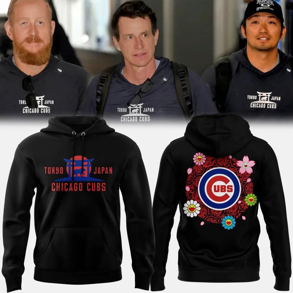Chicago Cubs 2025 MLB World Tour Tokyo Series New Hoodie Basketball Fan Gift Ideas