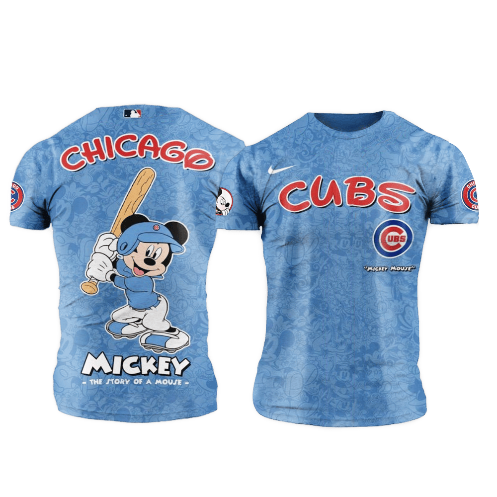 Chicago Cubs MLB x Mickey Night Game Shirt Chicago Cubs Merch Great Fathers Day Gifts