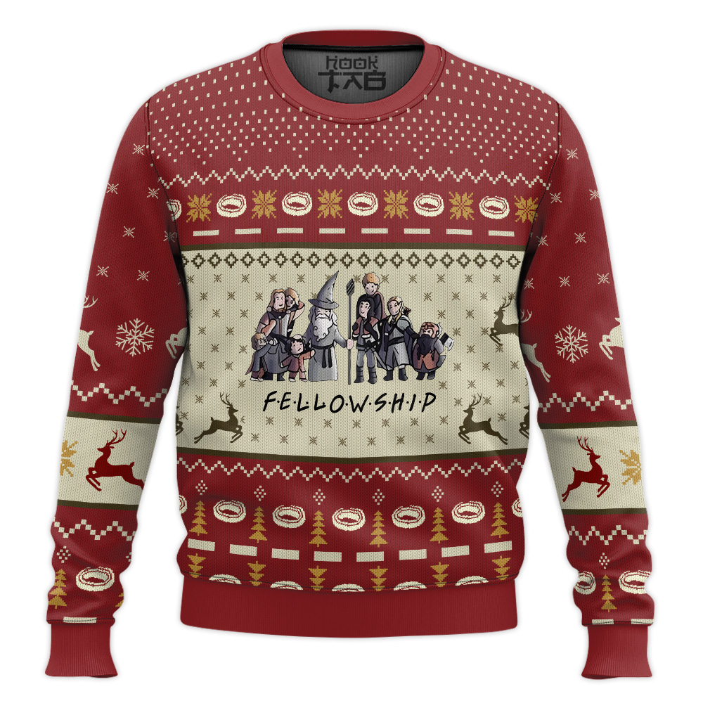 Christmas Lotr Sweater- The Lord Of The Rings Sweater - Ugly Christmas Sweater- Jumper