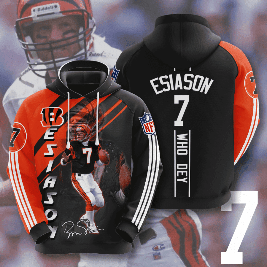Cincinnati Bengals Esiason 7 Hoodie Zip Hoodie Version 2563
