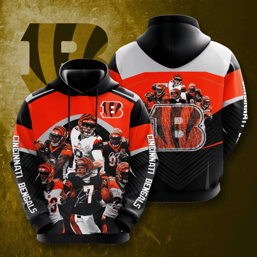 Cincinnati Bengals Hoodie Zip Hoodie Version 2548