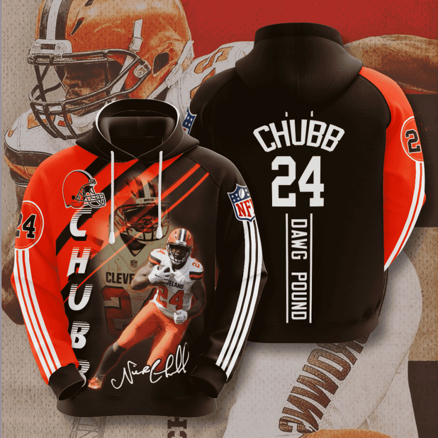 Cleveland Browns Nick Chubb Hoodie Zip Hoodie