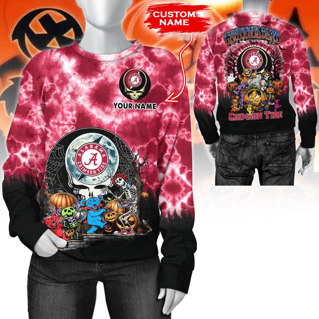 Custom NCAA Alabama Crimson Tide Special Football Halloween Sweatshirt Best Football Gifts