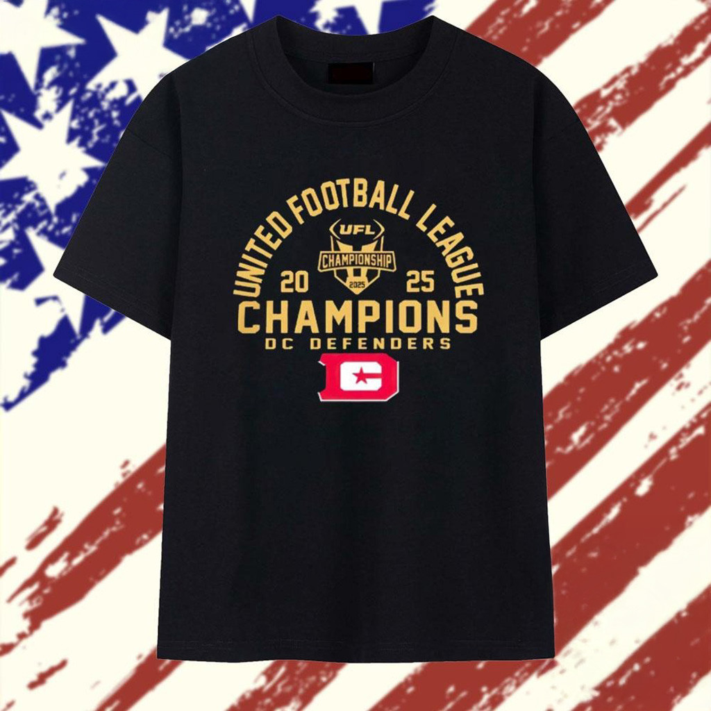 Dc Defenders 2025 UFL Champions T-Shirt Best Gifts For Football Fans
