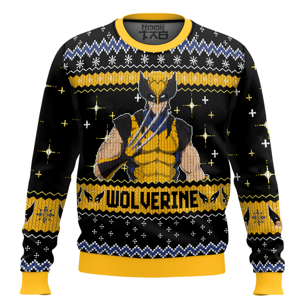Deadpool X Wolverine Ugly Christmas Sweater