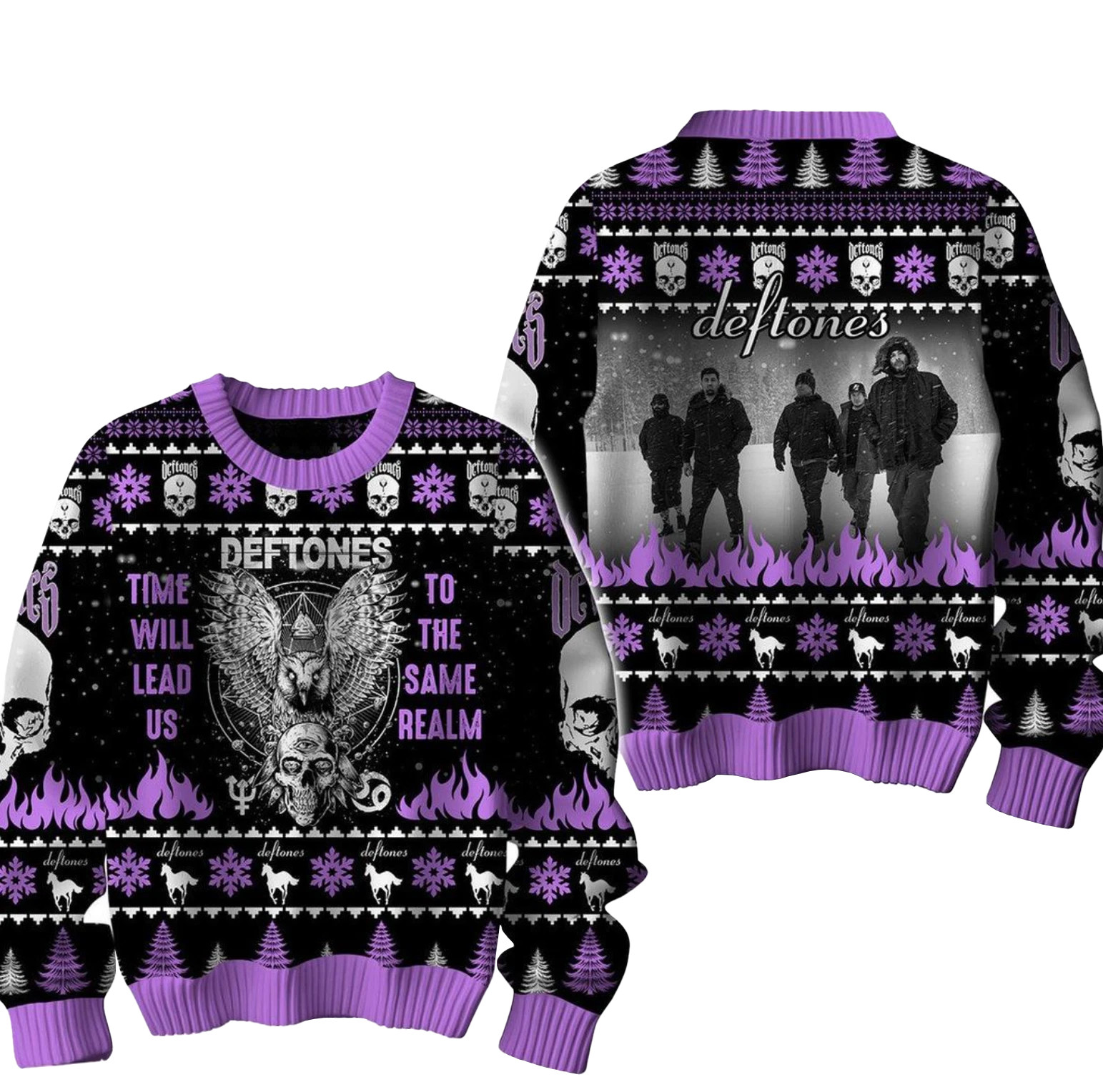 Deftones Time Will Lead Us To The Same Realm Christmas Ugly Sweater