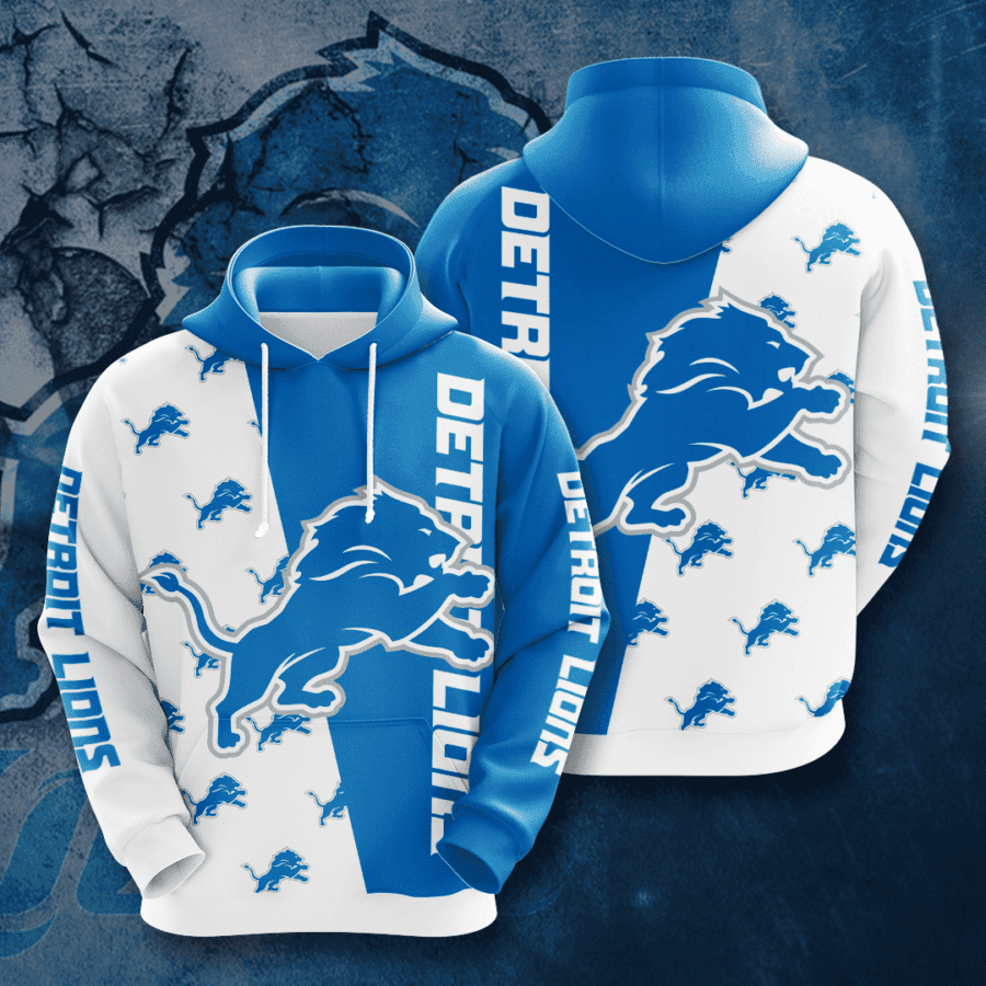 Detroit Lions Hoodie Zip Hoodie Version 2116