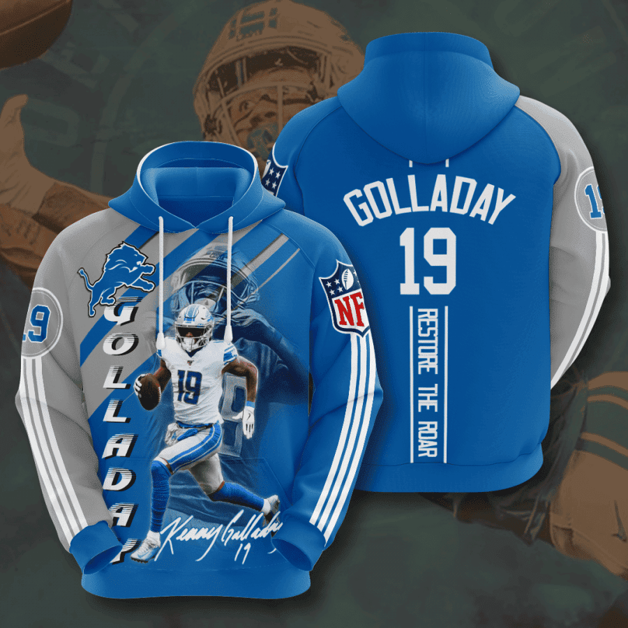 Detroit Lions Kenny Golladay Hoodie Zip Hoodie Version 1380