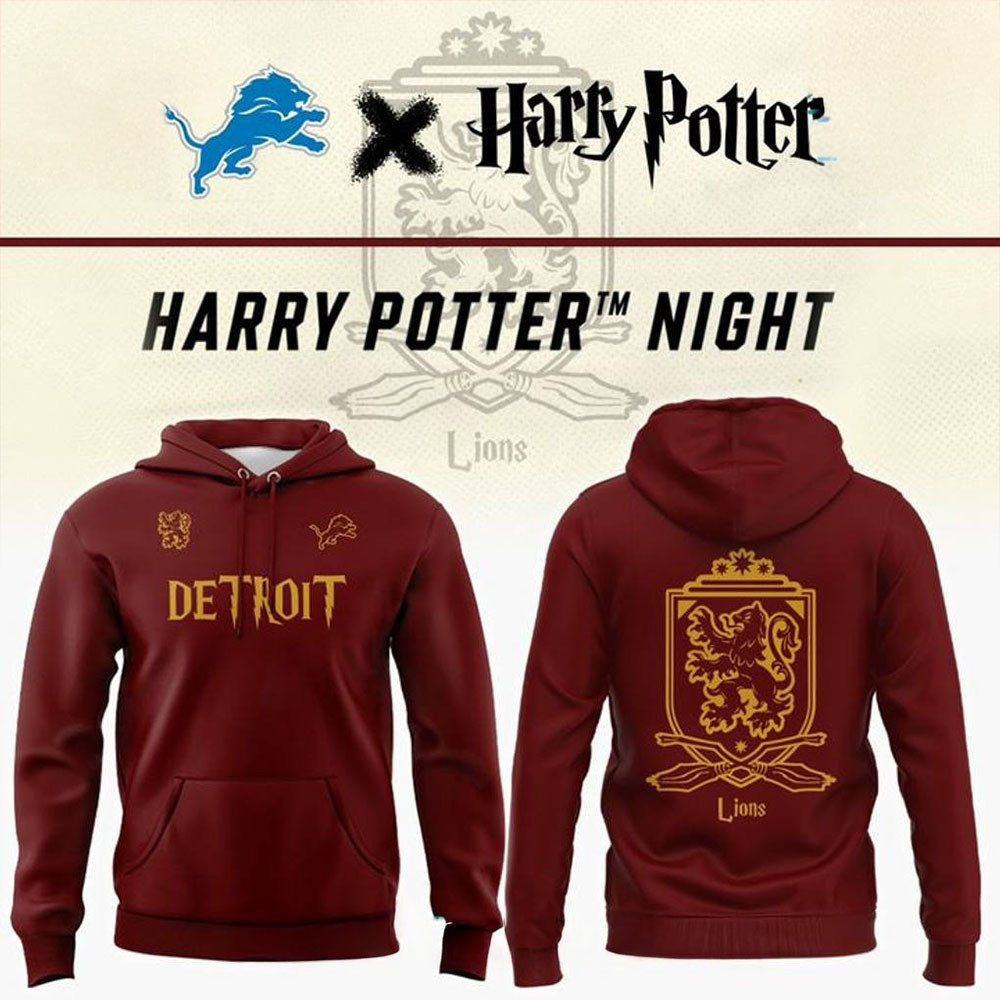 Detroit Lions x Harry Potter Night Special Hoodie Presents For Football Fans