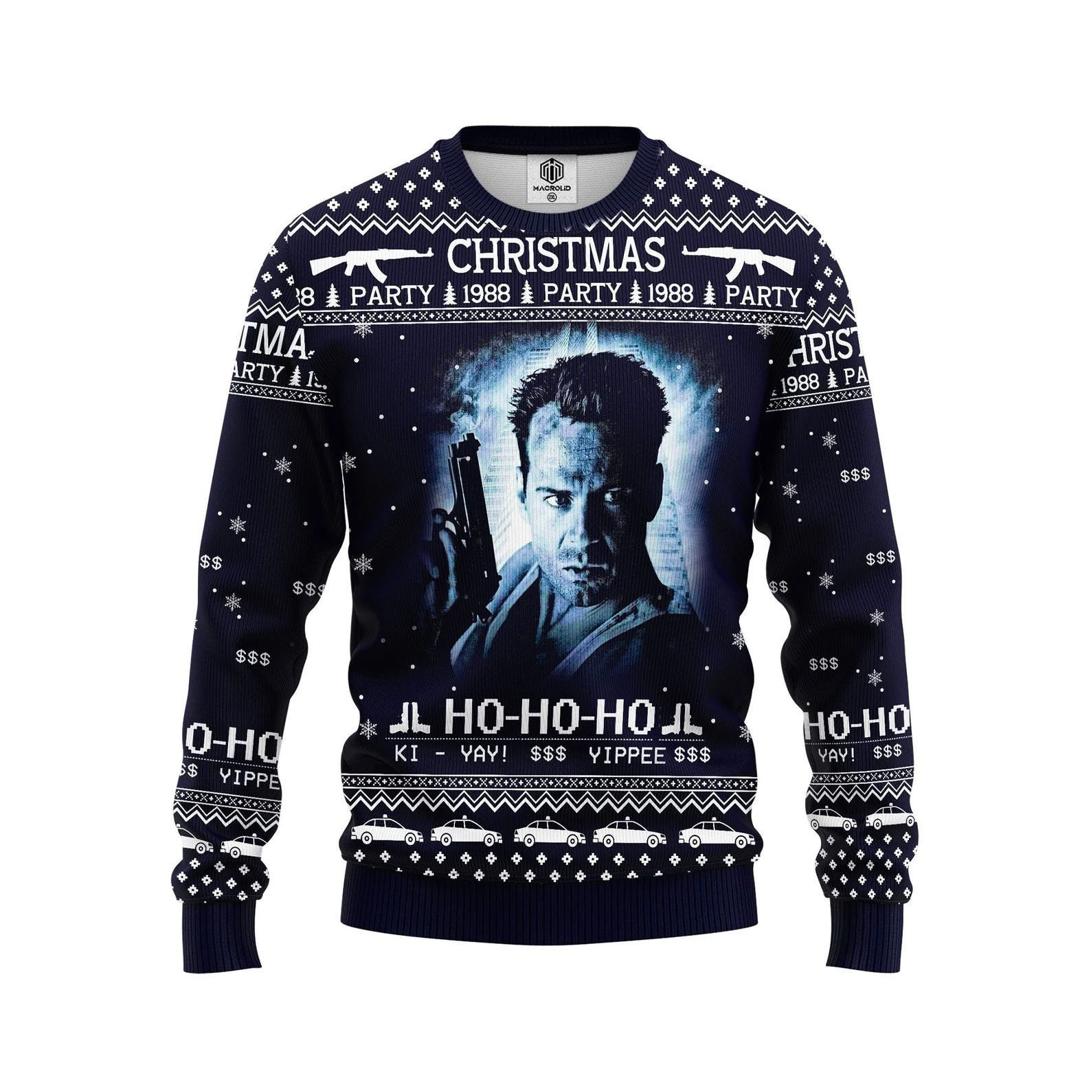 Die Hard 1988 Ugly Knitted Christmas Sweater