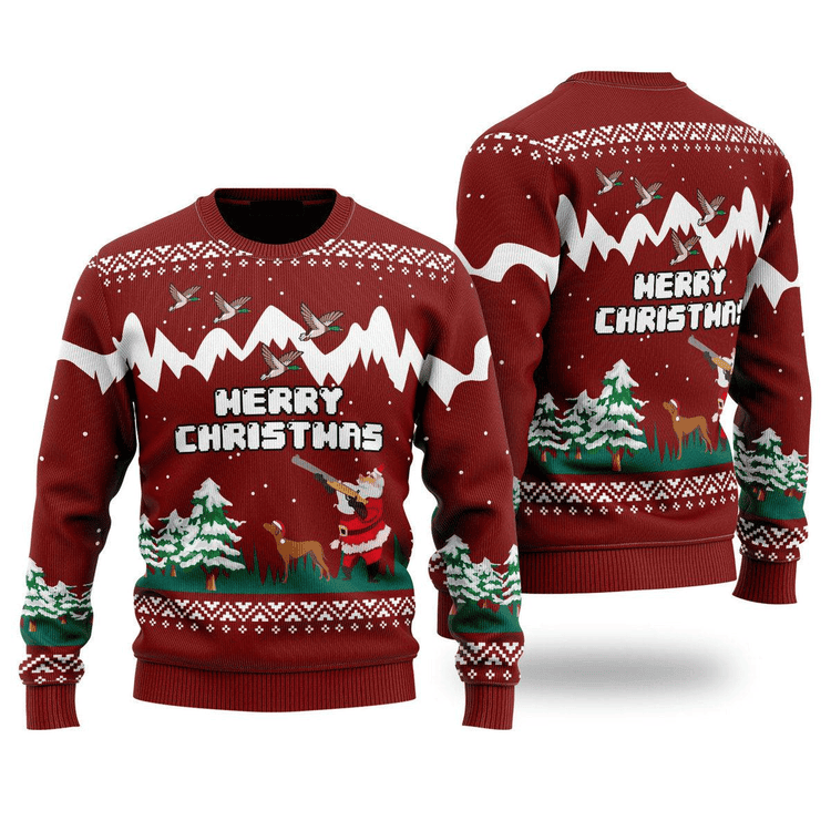 Duck Hunting Ugly Christmas Sweater