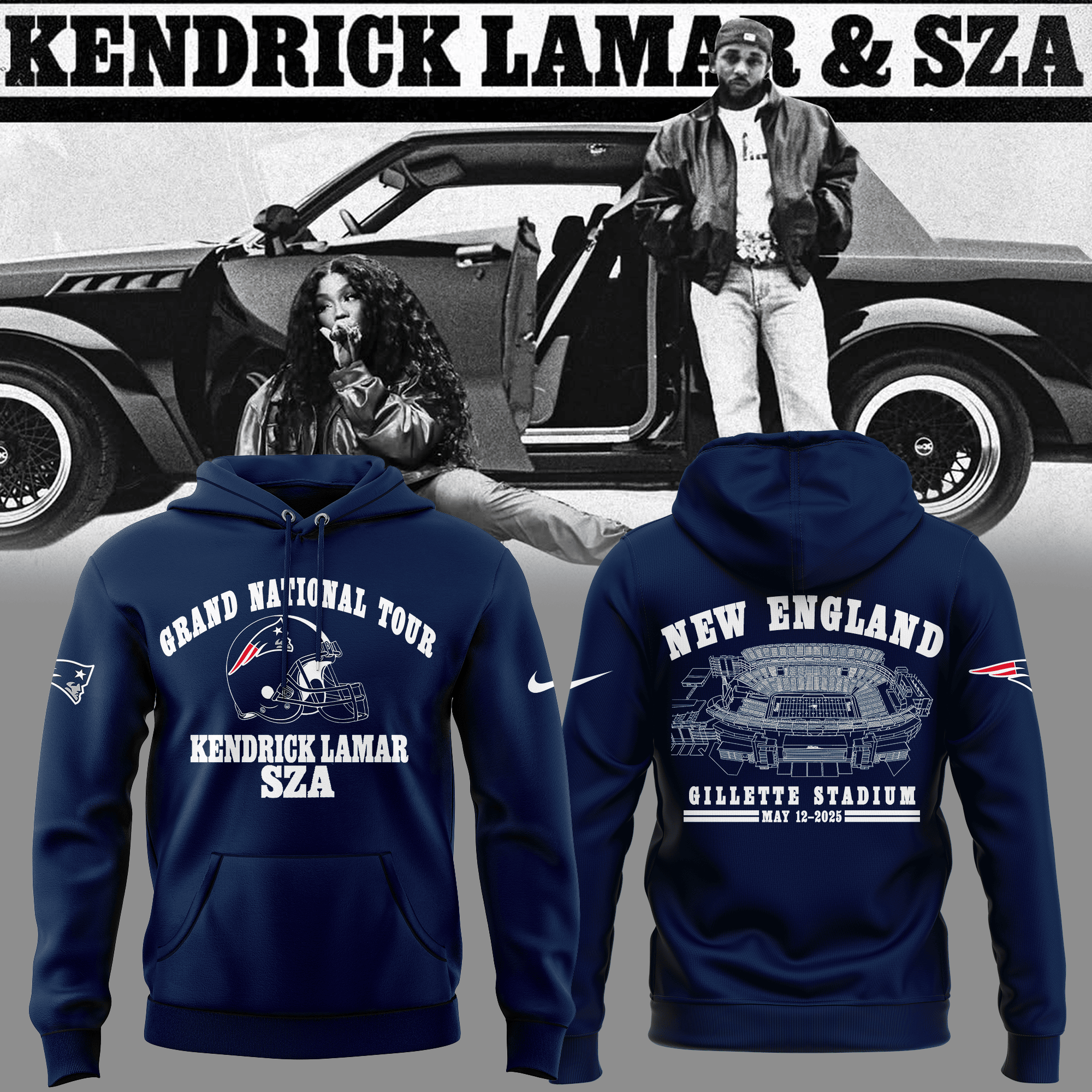 Edition Grand National Tour X New England Patriots Hoodie 2025 Unique Gifts For Football Lovers