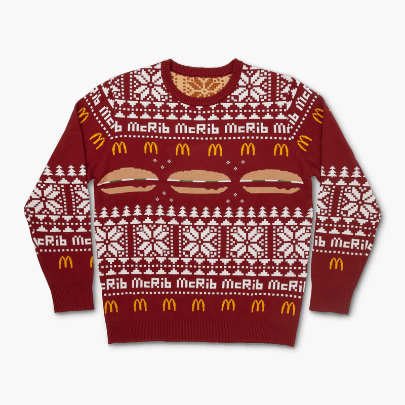 Edition McRib Winter 2024 Ugly Christmas Sweater