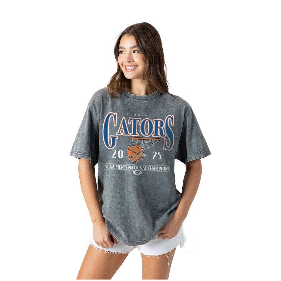 Florida Gators 2025 NCAA Mens Basketball National Champions Wash T-Shirt Womens Gifts