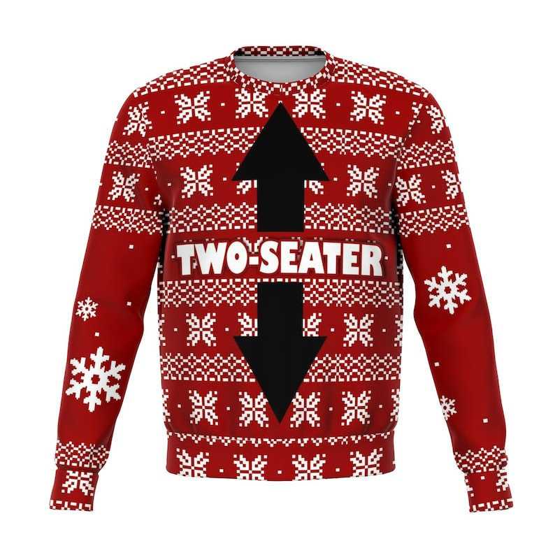 Funny Two- Seater Ugly Christmas Sweater