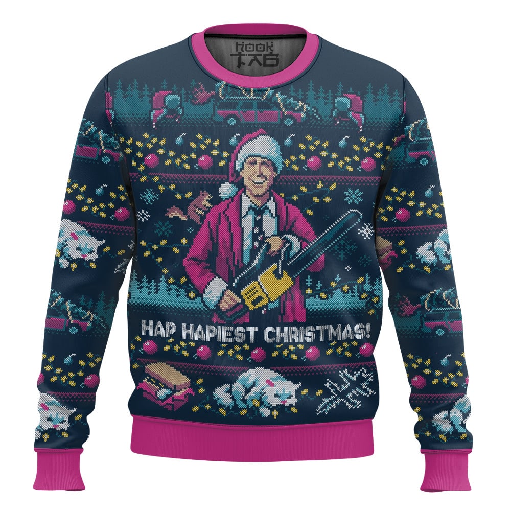 Hap Hapiest Christmas - National Lampoons Christmas Vacation Ugly Sweater