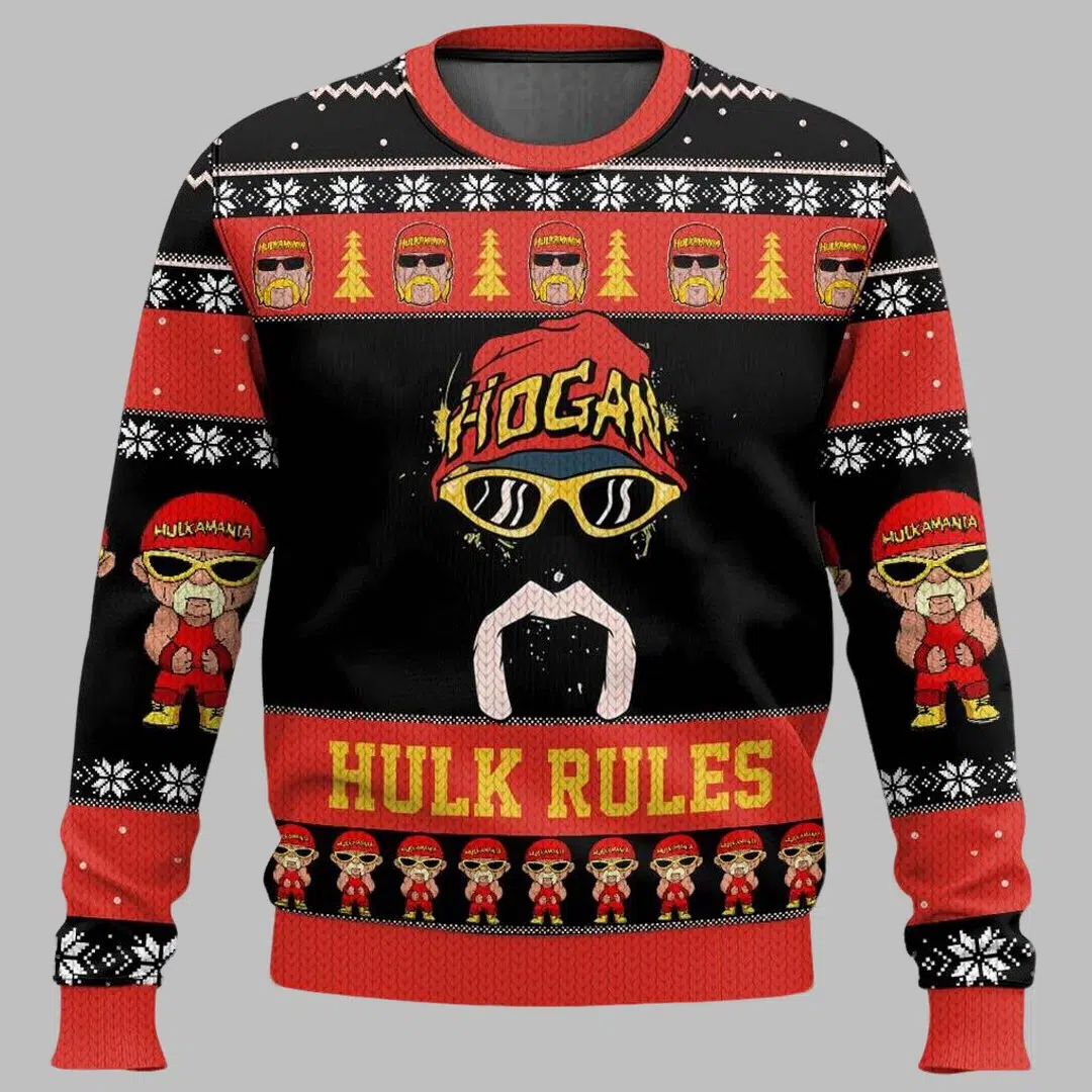 Hulk Rules Hulk Hogan Ugly Christmas Sweater