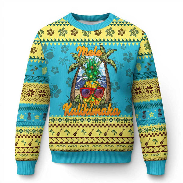 In Hawaii Ugly Christmas Sweater Mele Kalikimaka