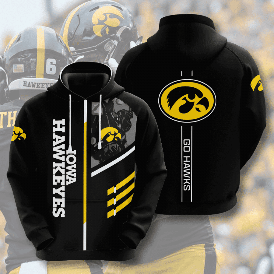 Iowa Hawkeyes Ncaa Hoodie Zip Hoodie Version 986