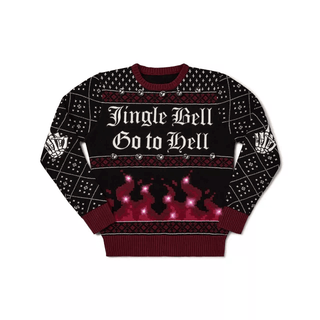 Jingle Bell Go To Hell Christmas Ugly Christmas Sweater