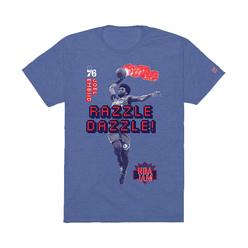 Joel Embiid NBA Jam T-Shirt Fathers Day Delivery Gifts For Basketball Fans