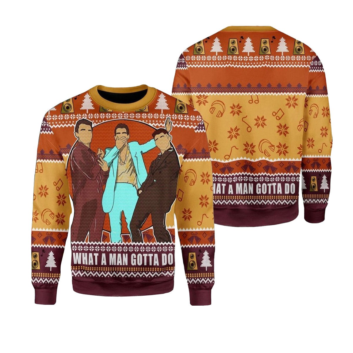 Jonas Brothers What A Man Gotta Do Ugly Sweater