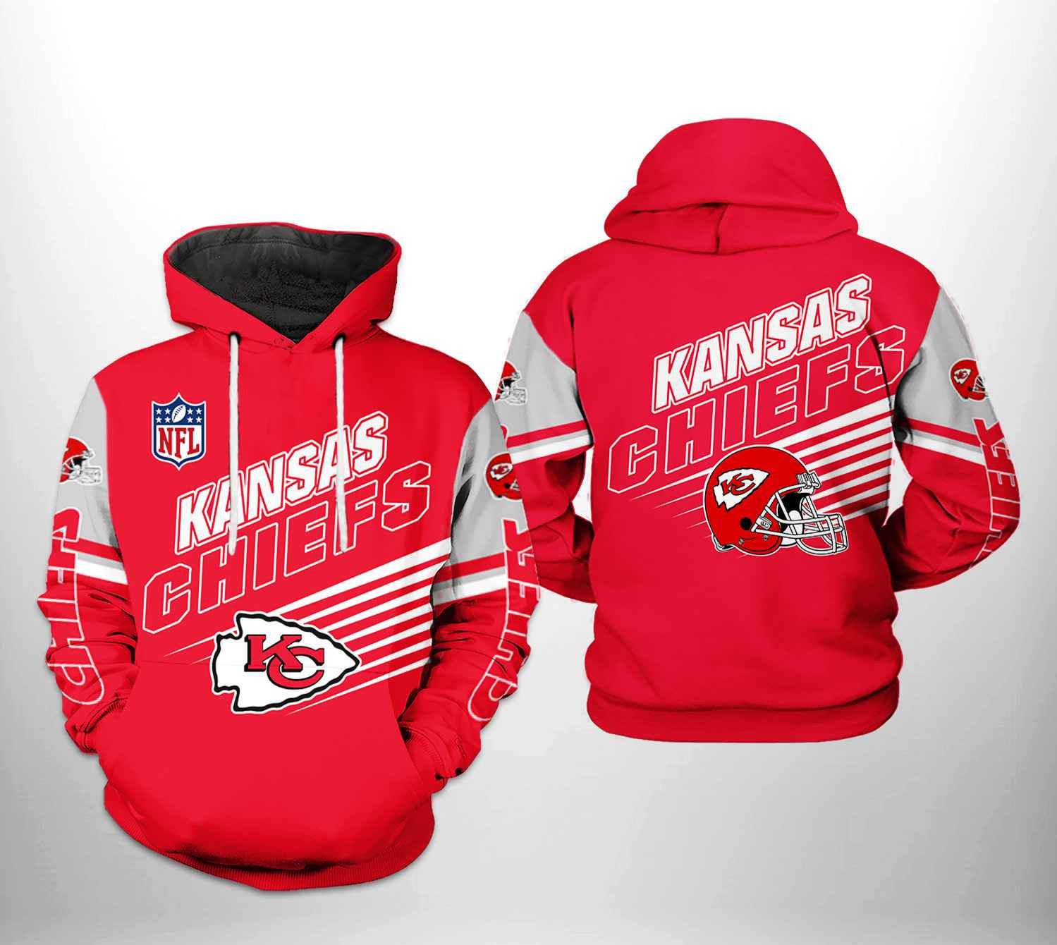 Kansas City Chiefs Basic V11 NFL Football Team Hoodie
