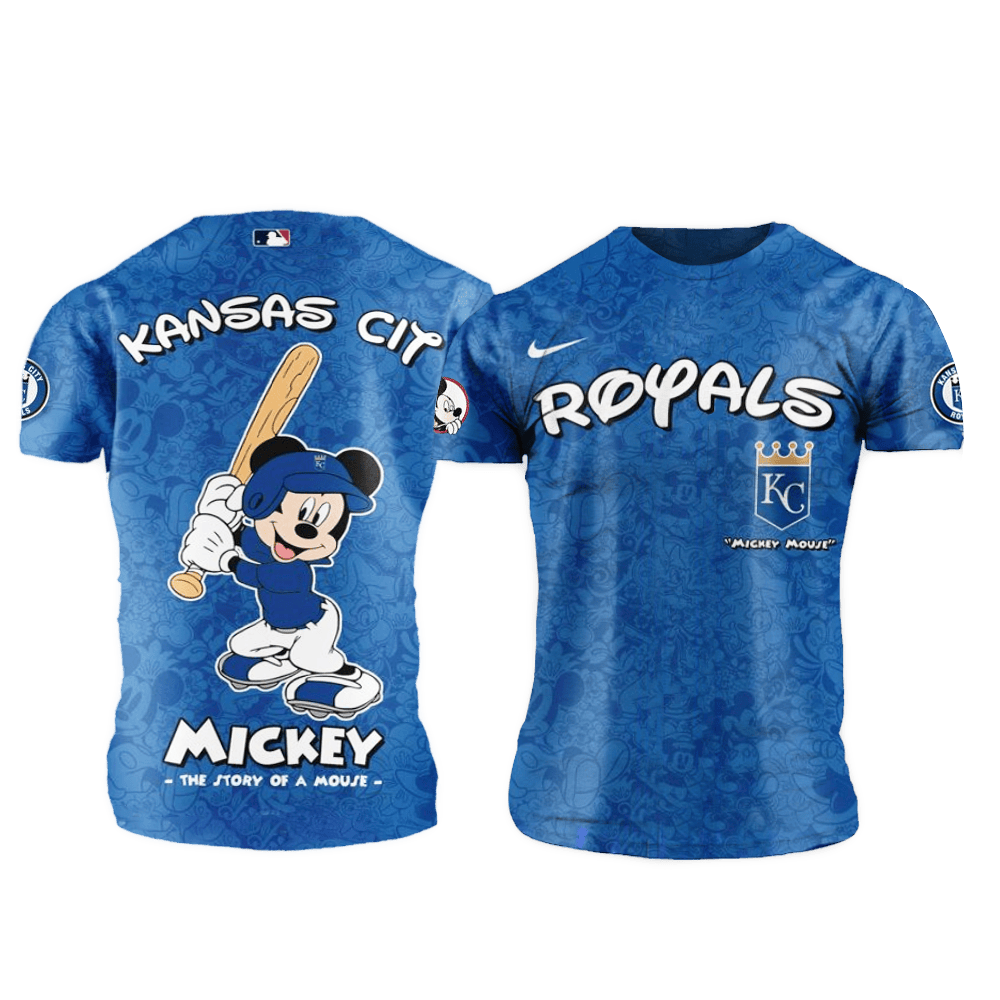 Kansas City Royals MLB x Mickey Night Game Shirt Kansas City Royals Merch Best Gifts For Dad