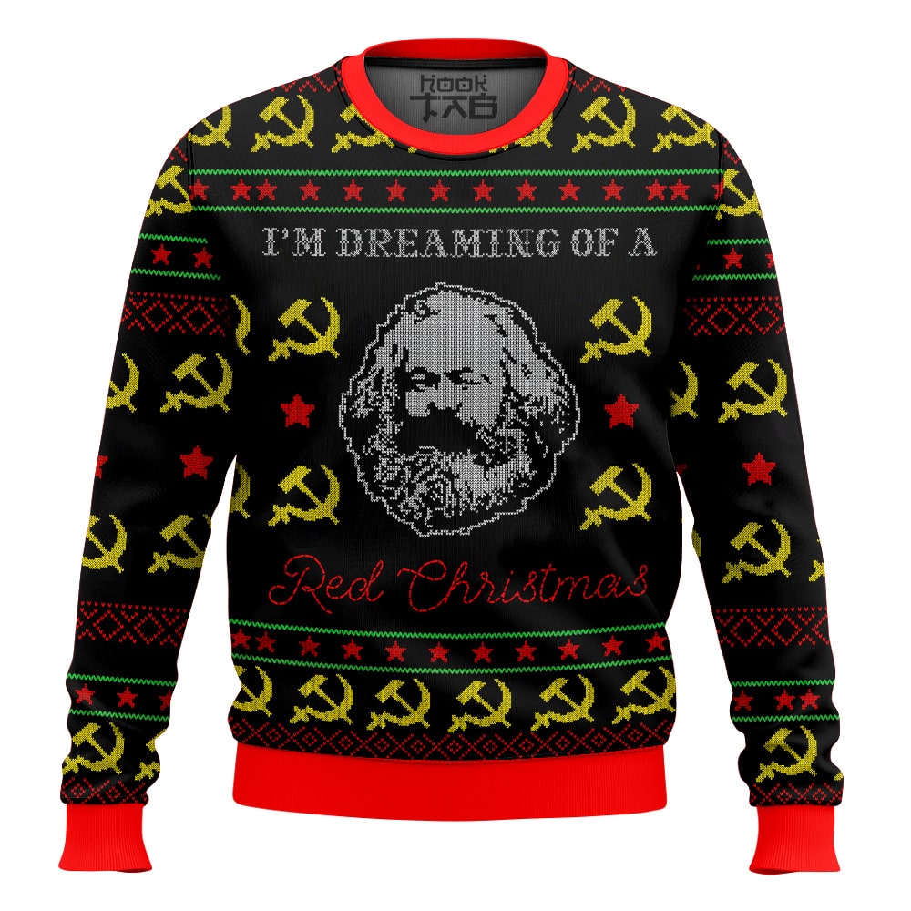 Karl Marx - Im dreaming of a red Christmas, Ugly Sweater