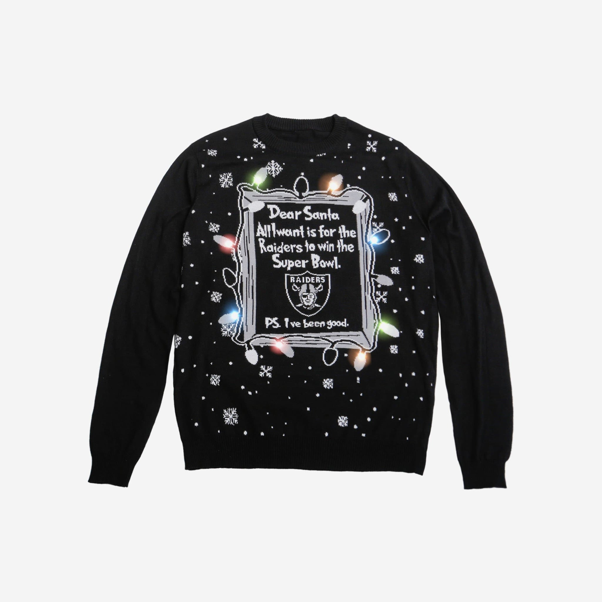 Las Vegas Raiders Dear Santa I Want Super Bowl Ugly Sweater