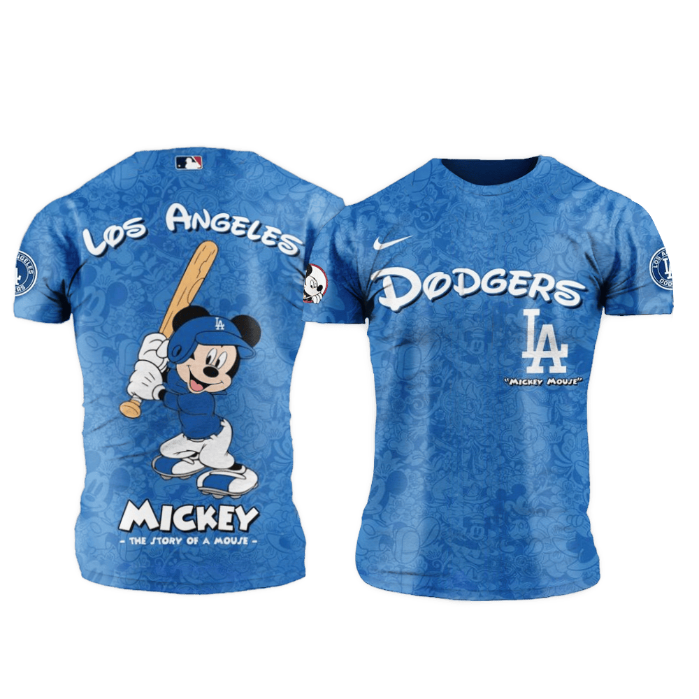 Los Angeles Dodgers MLB x Mickey Night Game Shirt Los Angeles Dodgers Merch Fathers Day Gifts