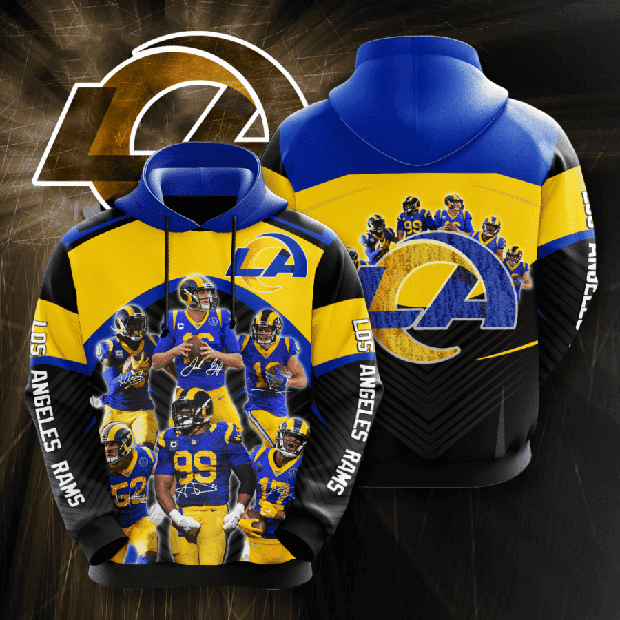 Los Angeles Rams Hoodie Zip Hoodie Version 538