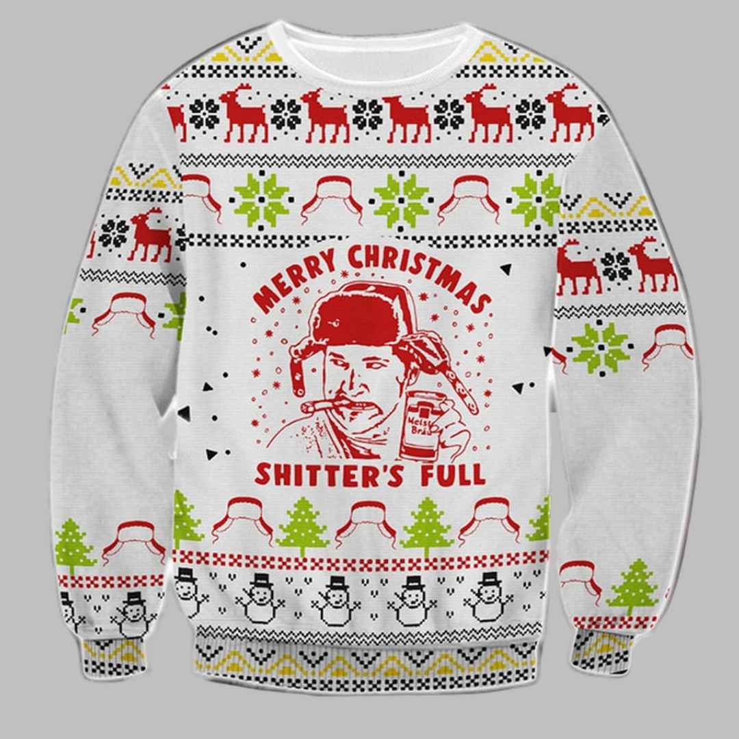 Merry Christmas Shitters Full Ugly Christmas Sweater