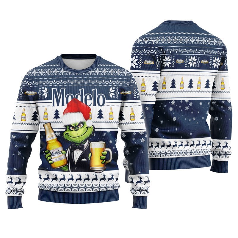 Modelo Grinch Christmas Ugly Sweater