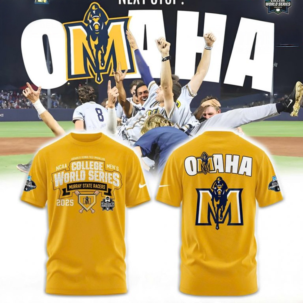 Murray State NCAA Baseball Mens World Series 2025 Shirt NCAA Merch Baseball Lover Gift Ideas