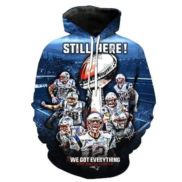 New England Patriots Hoodie Zip Hoodie Version 1365