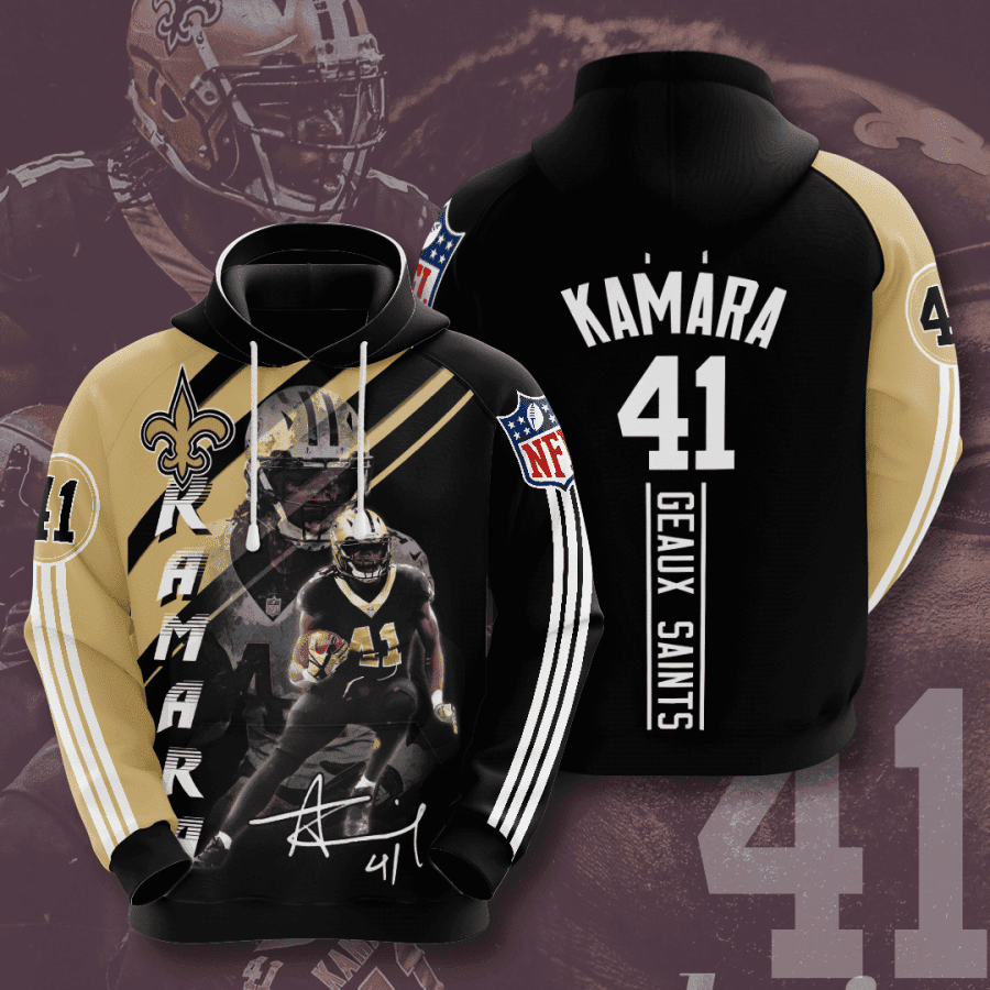 New Orleans Saints Alvin Kamara Hoodie Zip Hoodie