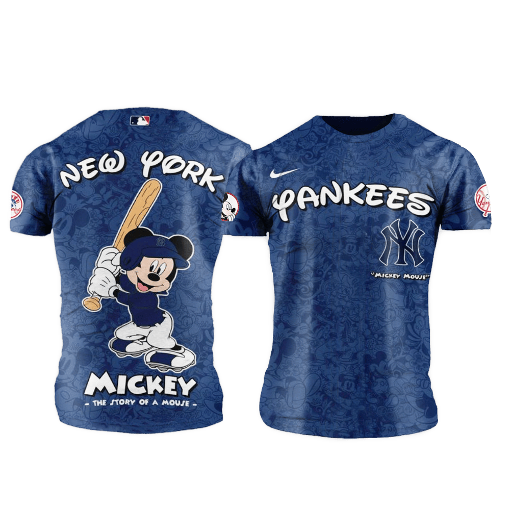 New York Yankees MLB x Mickey Night Game Shirt New York Yankees Merch Unique FathersDay Gifts