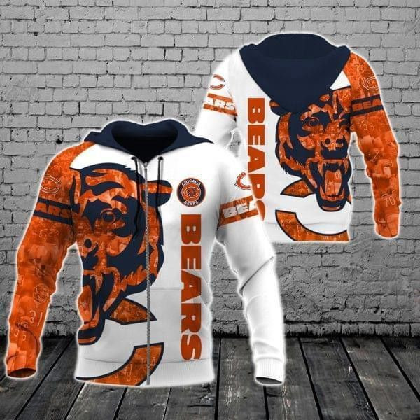 NFL Chicago Bears Nfl For Bears Fan Hoodie Zip Hoodie Version 2655