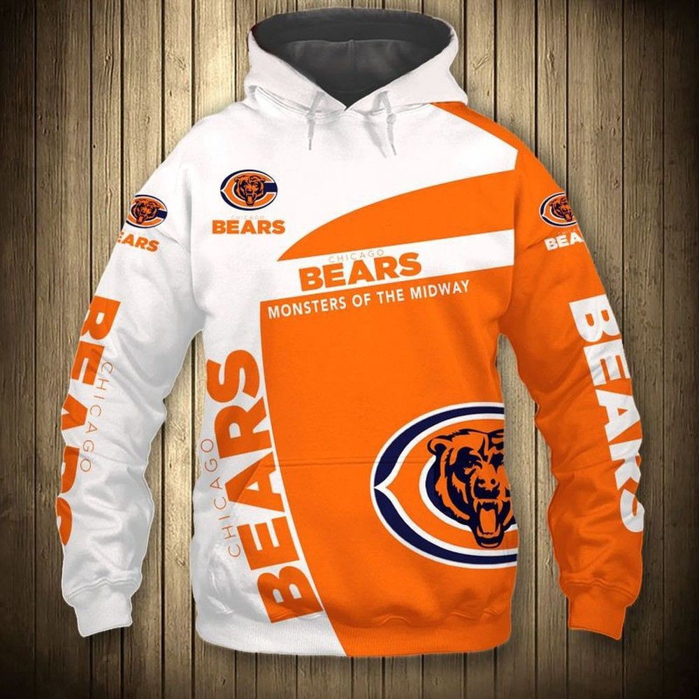 NFL Chicago Bears NFL Hoodie Zip Hoodie Version 1950