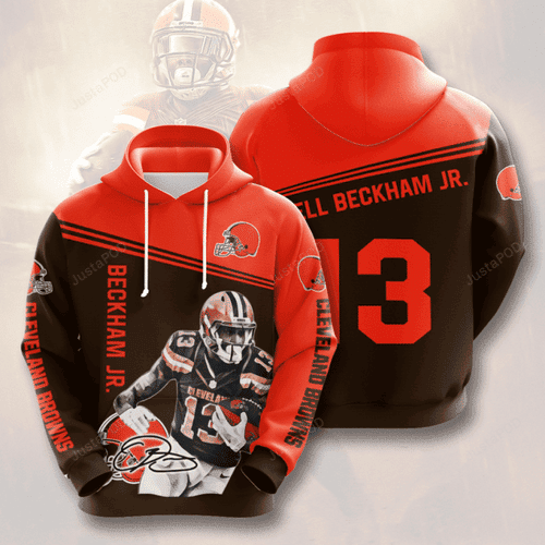 NFL Cleveland Browns Beckham Jr. Hoodie Zip Hoodie Version 1031