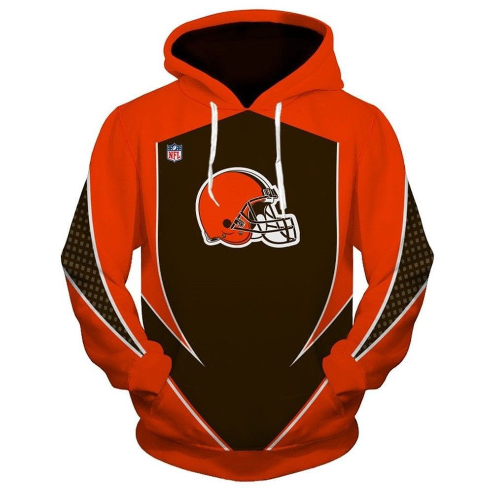 NFL Cleveland Browns Hoodie Zip Hoodie Version 1072