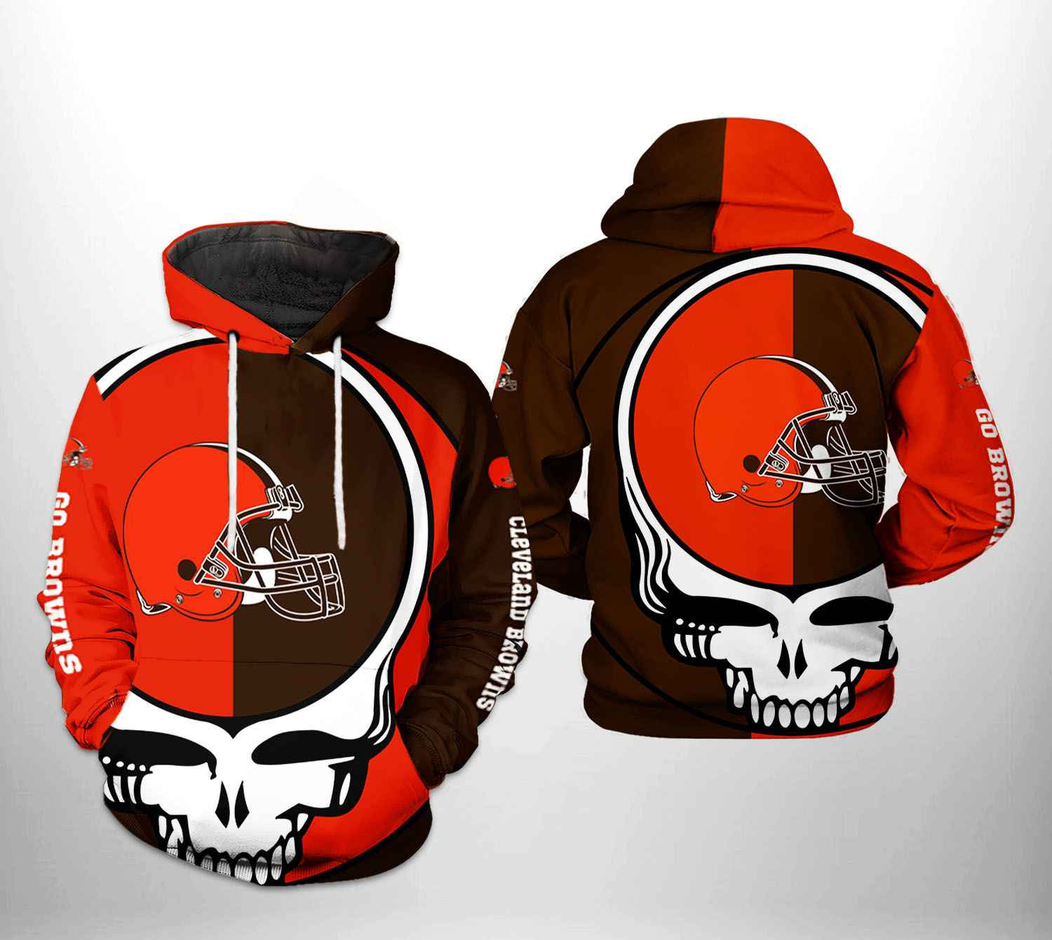 NFL Cleveland Browns NFL Grateful Dead Hoodie Zip Hoodie