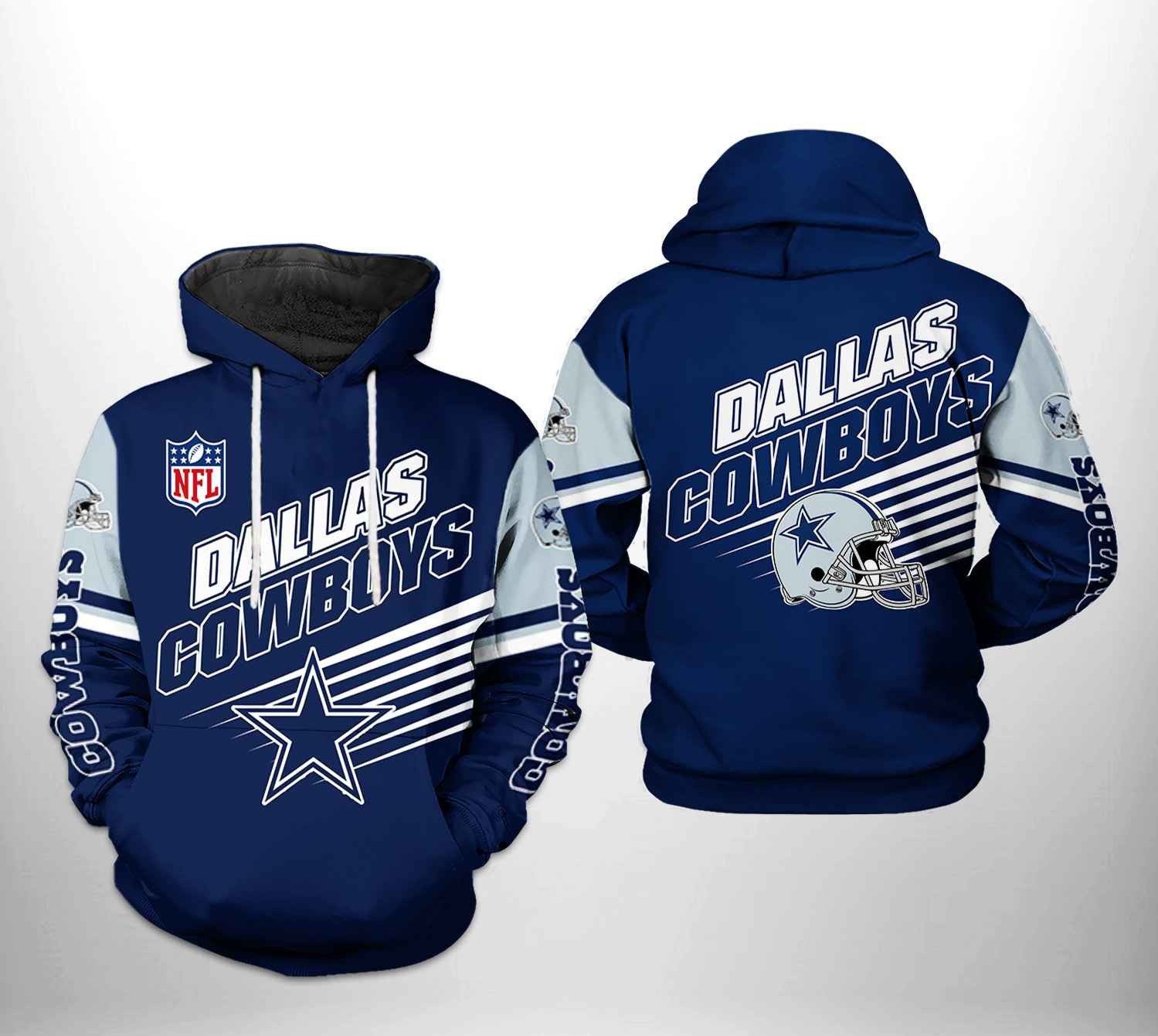 NFL Dallas Cowboys NFL Team Hoodie Zip Hoodie Version 1746