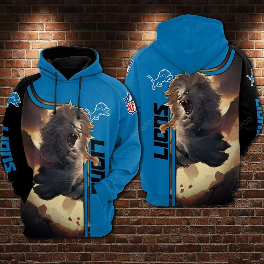 NFL Detroit Lions Nfl Football Lions Hoodie Zip Hoodie
