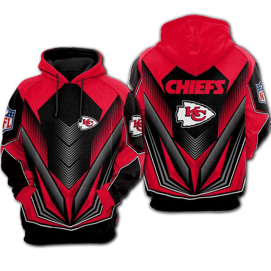 NFL Kansas City Chiefs Fullover Hoodie Zip Hoodie
